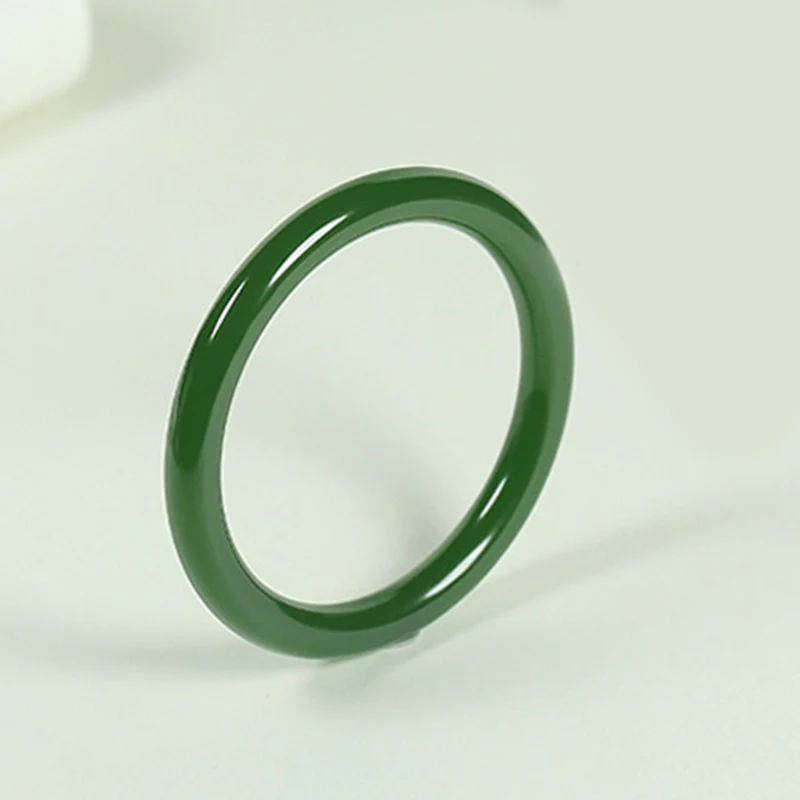 Braccialetto Buddha Stones Cyan Jade Longevity Blessing Bangle - Image 8