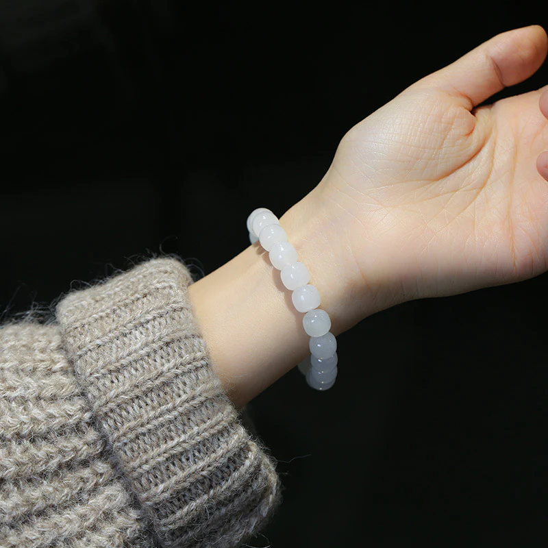 Braccialetto di benedizione della fortuna in giada sfumata Buddha Stones - Image 13