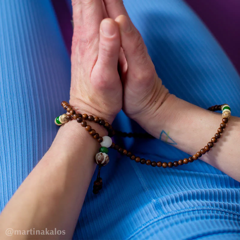 Braccialetto di protezione e calma Mala in palissandro tibetano Buddha Stones - Image 4