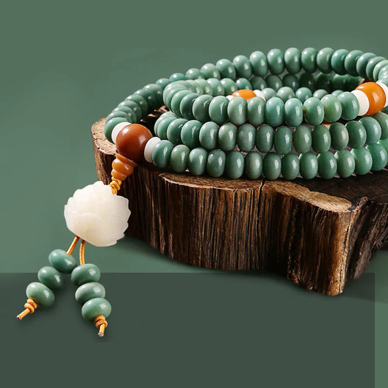 Braccialetto di successo Buddha Stones Lotus Cyan Bodhi Seed - Image 7