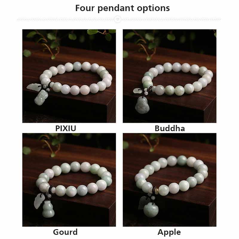 Braccialetto di successo Buddha Stones Natural Jade Pi Xiu Buddha Zucca Mela - Image 10