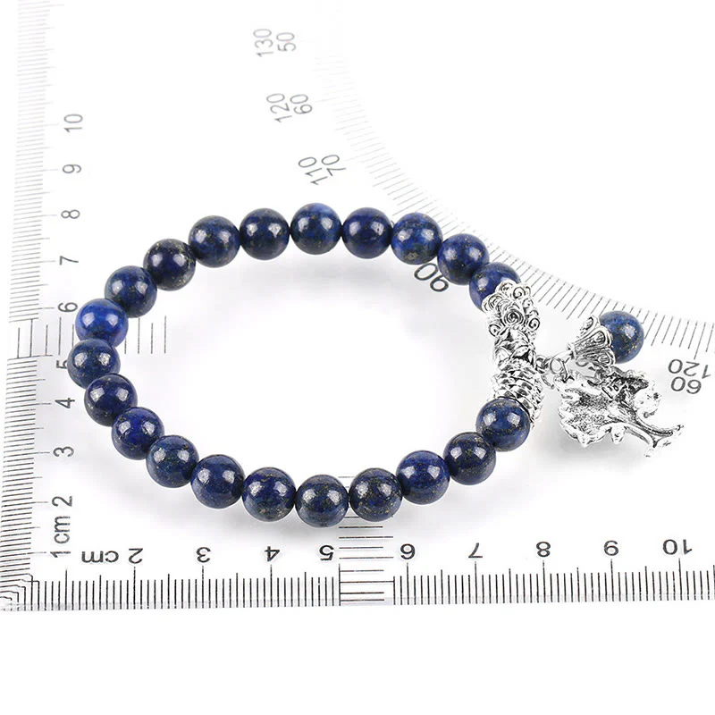 Braccialetto elastico portafortuna con albero della vita in pietra preziosa naturale Buddha Stones - Image 51