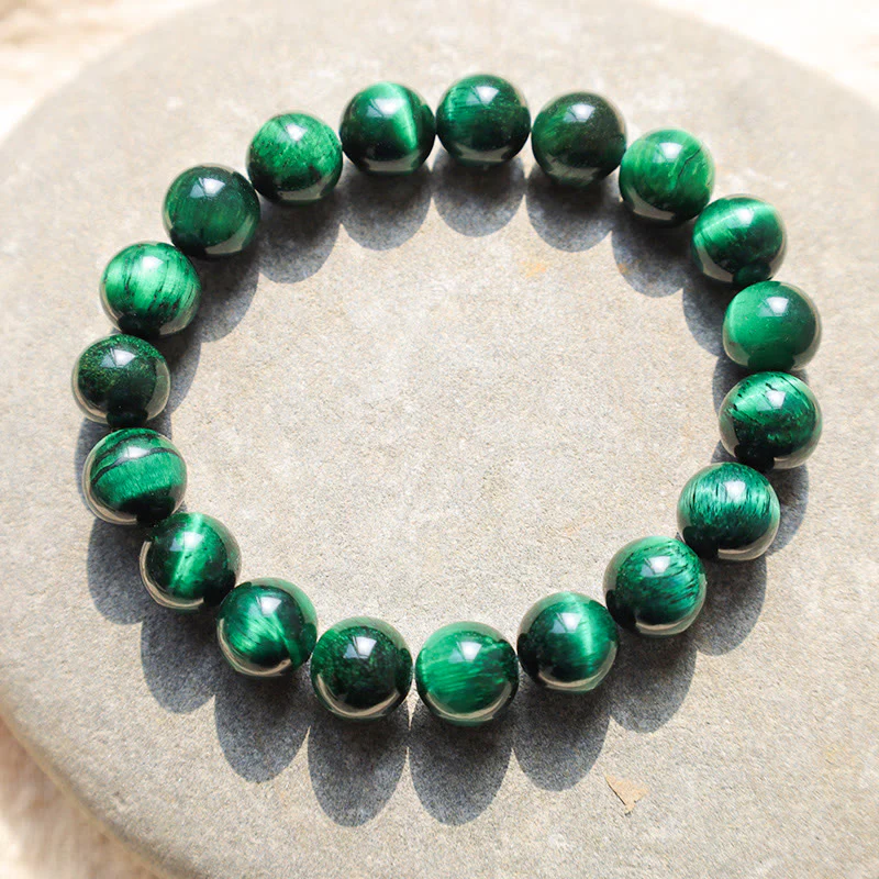 Braccialetto energetico di guarigione della crescita dell'occhio di tigre Buddha Stones - Image 9