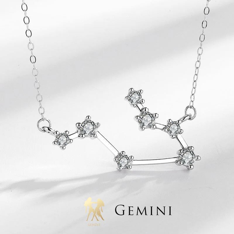 Buddha Stones 925 Sterling Silver 12 Costellazioni dello Zodiaco Astrologia Benedizione Collana Pendente - Image 22