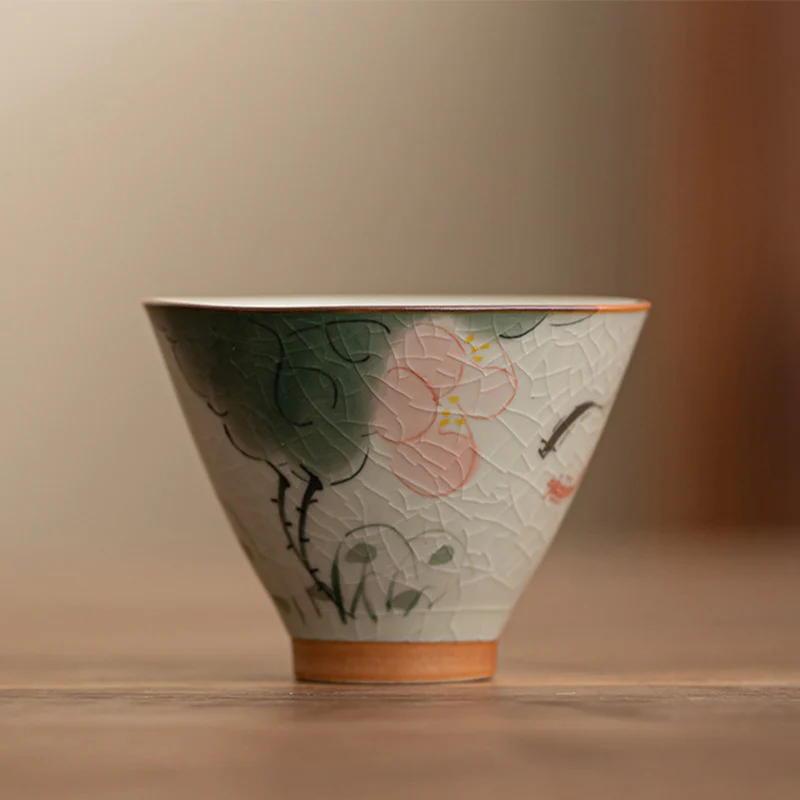 Buddha Stones Cachi Barca Koi Pesce Loto Tazza da tè in ceramica Kung Fu Tazza da tè 50ml - Image 6