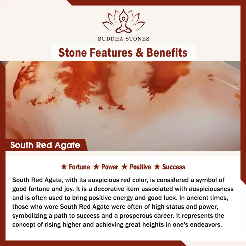Buddha Stones Cinque Elementi Vari Agata Cristallo Agata Rossa del Sud Quarzo Fragola Pietra del Sole Citrino Braccialetto della Fortuna - Image 6
