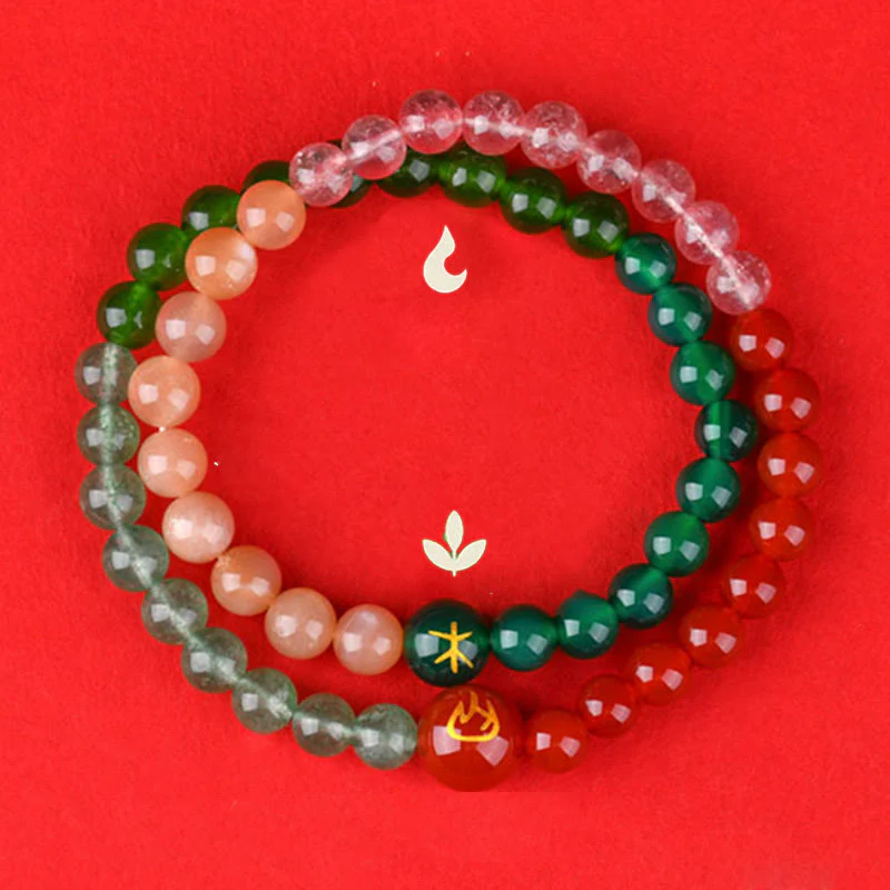 Buddha Stones Cinque Elementi Vari Agata Cristallo Perla Onice Nero Agata Bianca Cristallo Bianco Braccialetto della Fortuna - Image 13