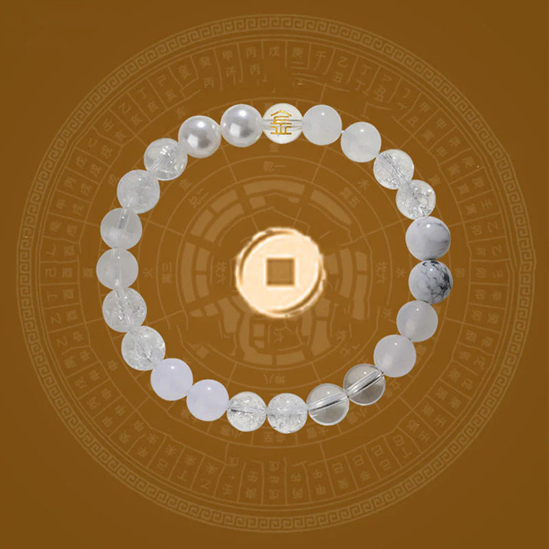 Buddha Stones Cinque Elementi Vari Agata Cristallo Quarzo Rutilato Occhio di Tigre Agata Gialla Citrino Braccialetto della Fortuna - Image 13