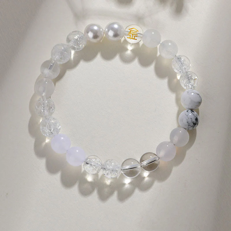 Buddha Stones Cinque Elementi Vari Agata Cristallo Quarzo Rutilato Occhio di Tigre Agata Gialla Citrino Braccialetto della Fortuna - Image 14