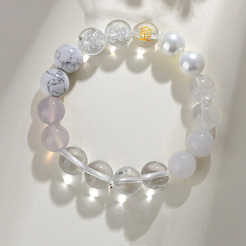 Buddha Stones Cinque Elementi Vari Agata Cristallo Quarzo Rutilato Occhio di Tigre Agata Gialla Citrino Braccialetto della Fortuna - Image 15