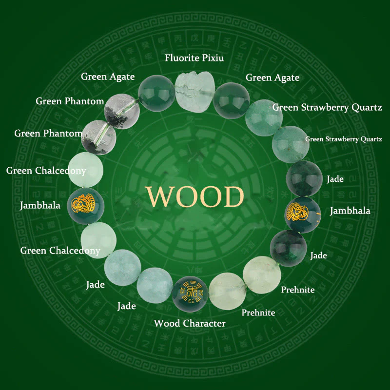 Buddha Stones Cinque Elementi Vari Cristallo Agata Pixiu Bracciale Ricchezza - Image 10