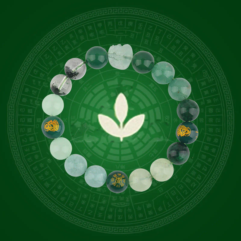 Buddha Stones Cinque Elementi Vari Cristallo Agata Pixiu Bracciale Ricchezza - Image 11