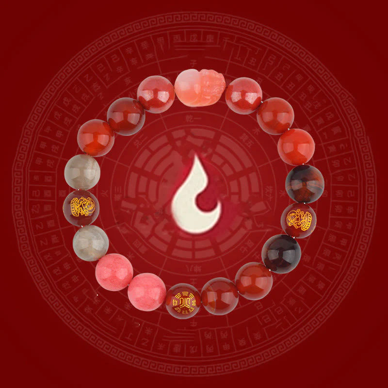 Buddha Stones Cinque Elementi Vari Cristallo Agata Pixiu Bracciale Ricchezza - Image 23