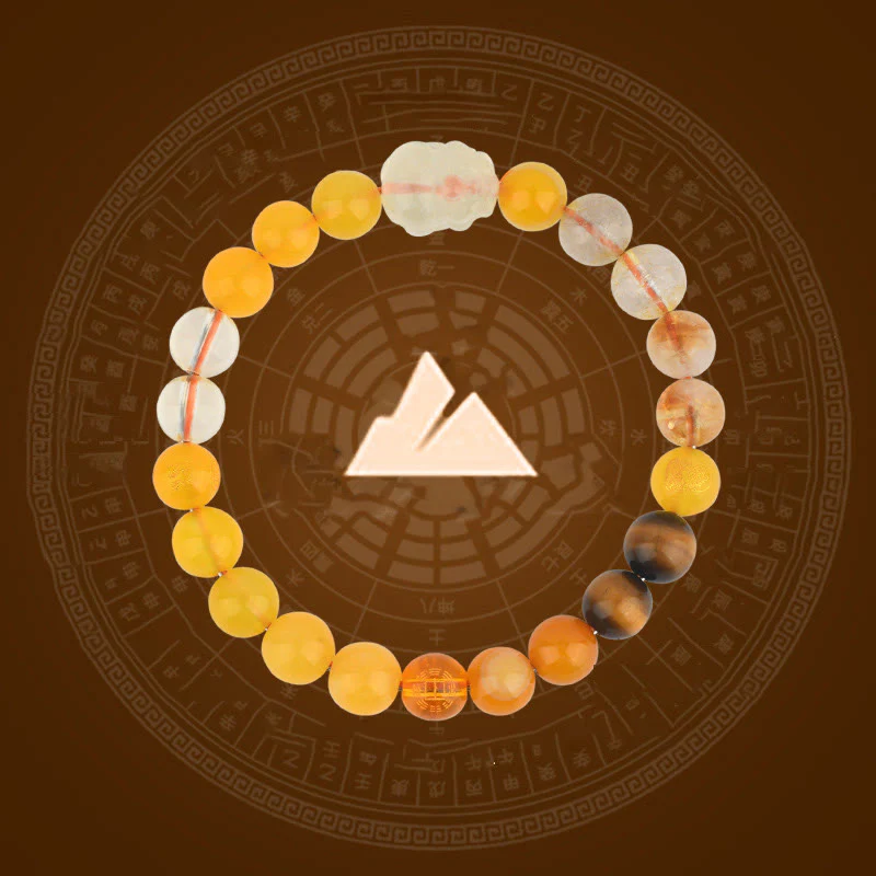 Buddha Stones Cinque Elementi Vari Cristallo Agata Pixiu Bracciale Ricchezza - Image 27