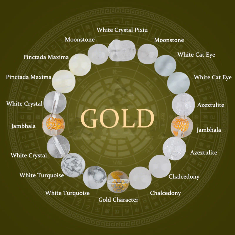 Buddha Stones Cinque Elementi Vari Cristallo Agata Pixiu Bracciale Ricchezza - Image 3