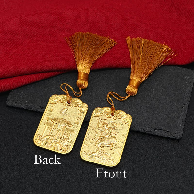 Buddha Stones Feng Shui Stella di buon auspicio Penna Wenchang Pagoda Pesce Koi Decorazione da appendere all'auto - Image 6