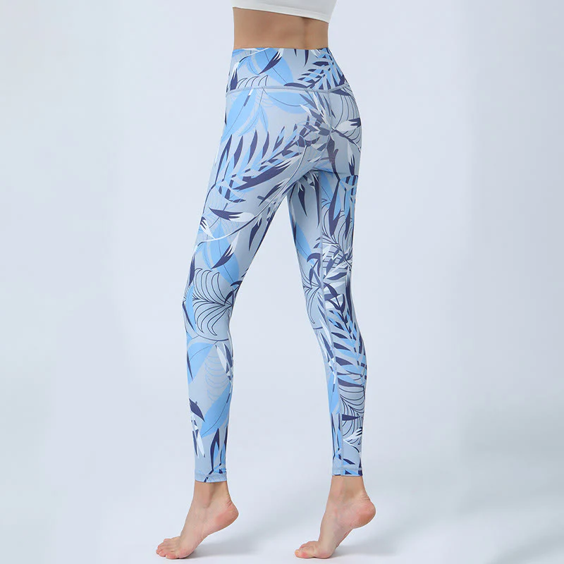 Buddha Stones Flowers Leaves Stampa Sport Fitness Yoga Leggings a vita alta Pantaloni da yoga da donna - Image 12