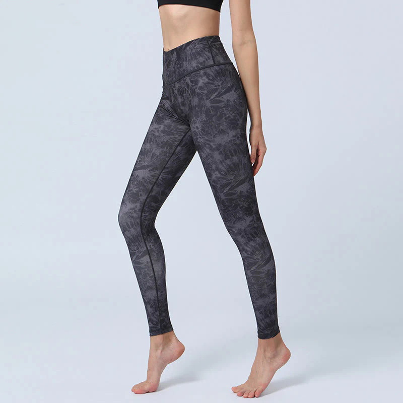 Buddha Stones Flowers Leaves Stampa Sport Fitness Yoga Leggings a vita alta Pantaloni da yoga da donna - Image 6