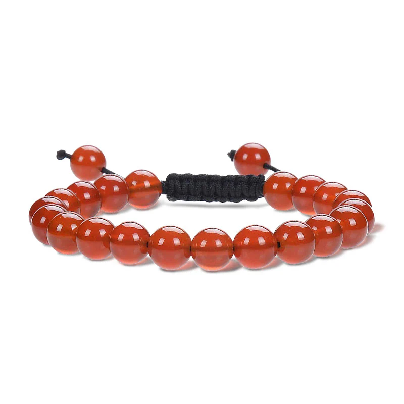 Buddha Stones Pietre di cristallo con potere curativo naturale Bracciale unisex regolabile in macramè - Image 20
