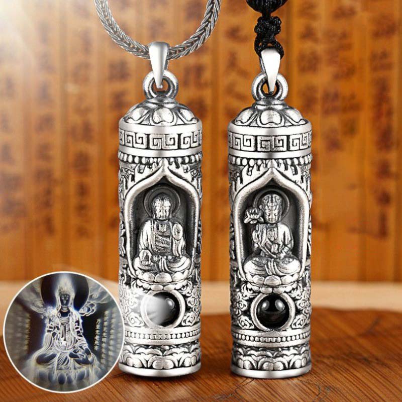 Collana con ciondolo di Buddha natale con proiezione dello zodiaco cinese e della prosperità - Image 15