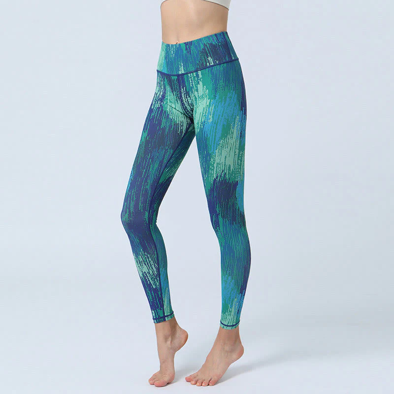 Leggings da yoga a vita alta con stampa Buddha Stones , per fitness e sport, da donna - Image 8