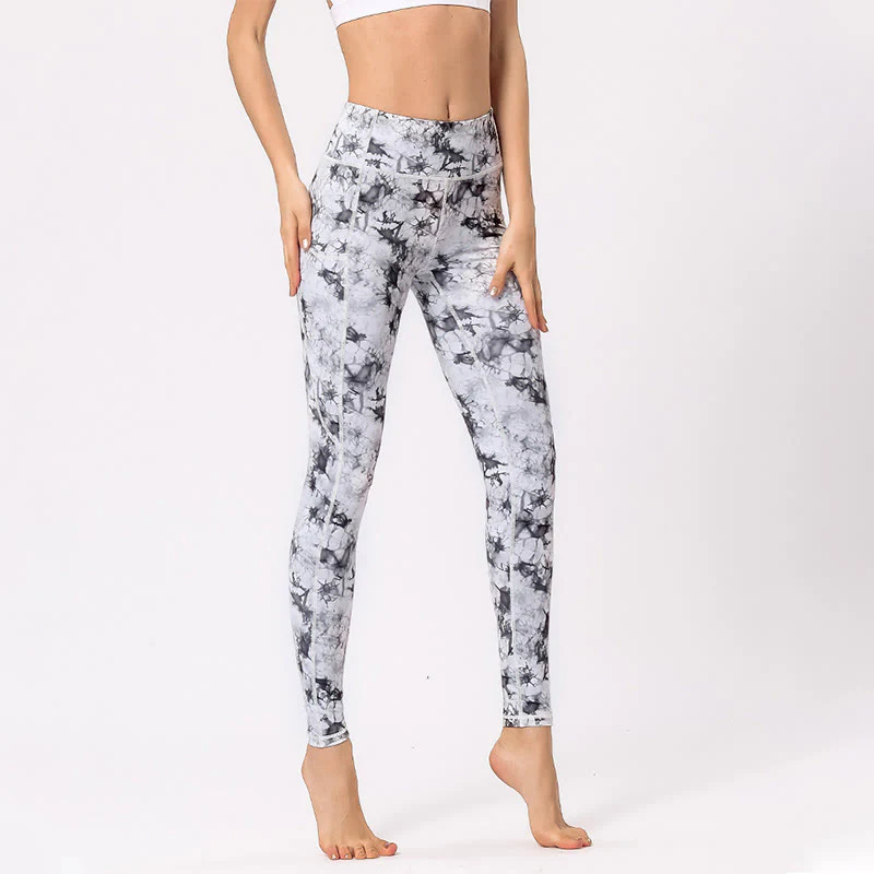 Pantaloni da yoga da donna con stampa colorata Buddha Stones Leggings sportivi da fitness - Image 14