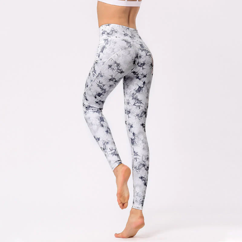 Pantaloni da yoga da donna con stampa colorata Buddha Stones Leggings sportivi da fitness - Image 15